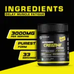 Denzour Micronised Creatine Powder 100g | Creatine Monohydrate | 3000mg Per Serving & Unflavoured - Image 3