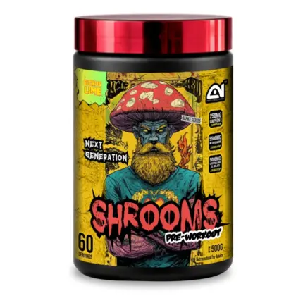 Absolute Nutrition SHROOMS Pre Workout Powder (60 Servings, 500g) | with Beta Alanine, L-Citrulline DL-Malate 2:1, Cocoa Bean Extract & Bitter Orange