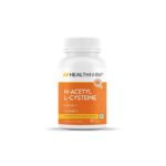 Healthfarm N-Acetyl L-Cysteine (NAC) + Vitamin C | Antioxidant & Detox Support, Immune Health Supplement | 60 Tablets