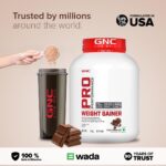 GNC Pro Performance Weight Gainer | 3kg | 73g Protein & 2200 Calories for Muscle Growth | 400g Carbs for Post-Workout Recovery | Reduces Muscle Breakdown & Boosts Endurance | Double Chocolate - Image 7
