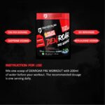 DENZOUR NUTRITION Den Roar Pre-Workout 300g | Quick Muscle Growth | 4500mg Beta - Alanine & 250mg Caffeine - Image 7