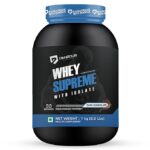 DENZOUR NUTRITION Whey Protein Supreme | Easy Digesting Muscle Recovery, Muscle Growth & Improved Strength | 25gm Protein, 5.5g BCAA Per SCOOP, Pista Kulfi- 1Kg/2.2 lbs (30 Servings)
