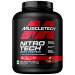 MuscleTech Nitro-Tech Whey Protein, Milk Chocolate, 30g Protein, 3g creatine monohydrate, 6.7g BCAA, ultimate muscle building formula, increase strength & performance - Image 2