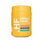 HEALTHFARM Fish Oil Omega 3 Capsules| Banned Substance Tested| Fat 1gm| Energy 9.704 Kcal | Protein 0.052g| 30 Days Supply| 120mg of DHA| 120mg of EPA