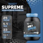 DENZOUR NUTRITION Whey Protein Supreme | Easy Digesting Muscle Recovery, Muscle Growth & Improved Strength | 25gm Protein, 5.5g BCAA Per SCOOP, Pista Kulfi- 1Kg/2.2 lbs (30 Servings) - Image 5