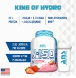 ANS Performance N-ISO Hydro Whey Isolate Protein 5 Lbs 100% Hydrolyzed | 25g protein 12 g EAA + 6 g BCAA + 5 g Glutamine, Zero Lactose, Milk chocolate - Image 5