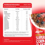 ALPINO Protein-Rich Super Corn Flakes Chocolate 750g - 13% Protein, Natural Peanut Butter, Brown Sugar - Source of Healthy Fats & Dietary Fibre, Added Vitamins & Minerals - Image 3