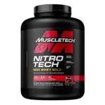 MuscleTech Nitro-Tech 100 % Whey Gold , Milk Chocolate, 24g Protein, 5.6g BCAA, 4.4g glutamine ultimate muscle building formula, increase strength & performance
