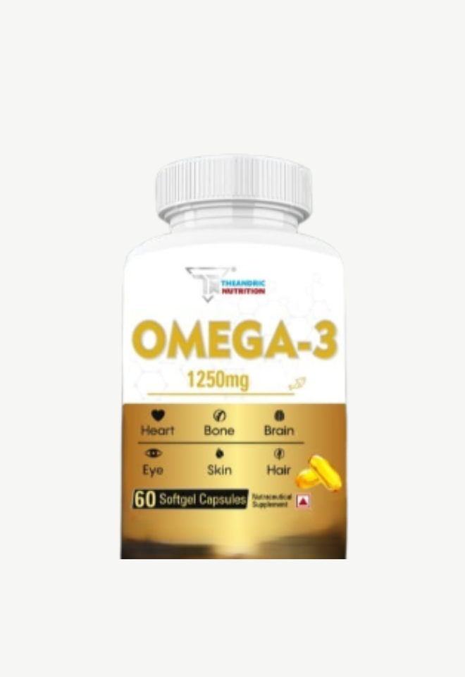 Untitled design (1) Theandric Nutrition Fish Oil | Omega - 3 | 1250mg | 60 softgel - Image 1