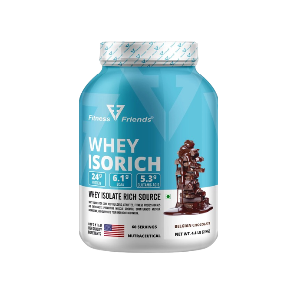 Untitled design (10) Fitness Friends Iso Rich Whey Protein | 24g PROTEIN | 5.22g BCAA | 4.54mg Glutamic acid - Image 1