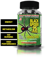 Cloma Phar Black Spider 25 Fat Burner - 100 VEG Capsules - Image 4