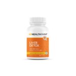 Healthfarm Liver Detox with Milk Thistle & N-Acetyl Cysteine | Natural Body Cleanse, Digestive Enzyme Support & Fatty Liver Care | 60 Capsules