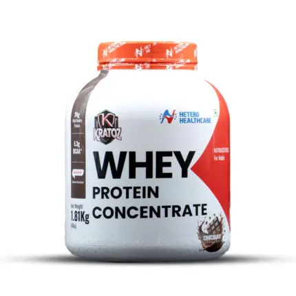 Kratoz Whey Protein Concentrate | 24 g protein |5.3 g bcaa – (1.81 Kg) - Chocolate