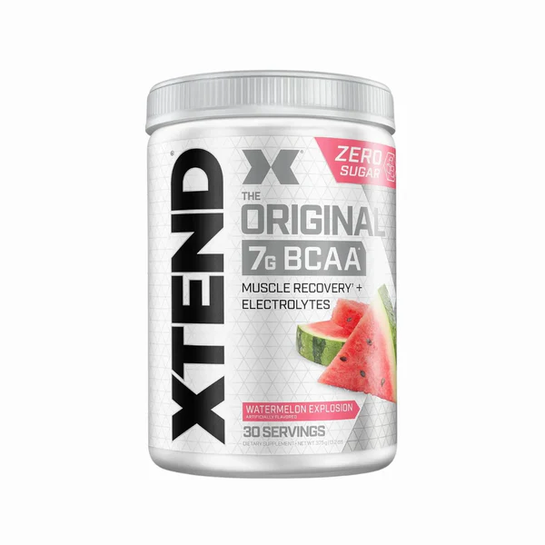 t21 XTEND Original BCAA Powder - ZERO CALORIE, ZERO CARB, ZERO SUGAR - Post Workout Muscle Recovery Drink with Amino Acids - 7g BCAAs for Men & Women - 30 Servings - Image 1