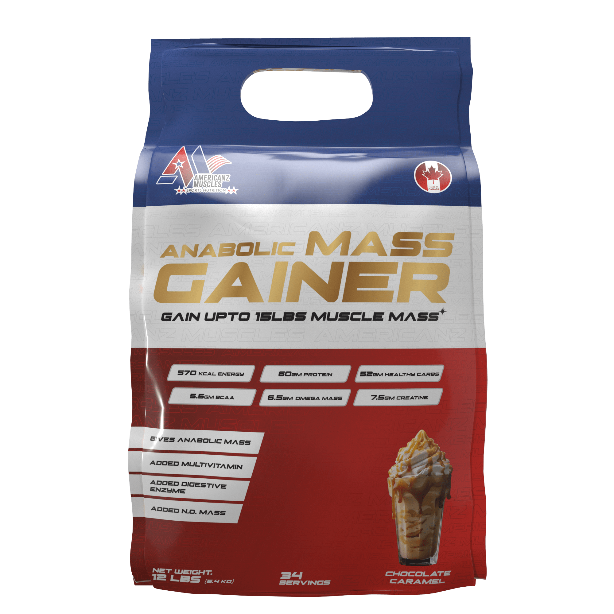 y1 Americanz muscle Anabolic Mass Gainer | 5.4kg - Image 1
