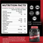 Denz-Pro Whey Protein Powder - 2Kg | Muscle Support | 24g Protein | 60 Servings - Image 4