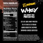 MUTANT WHEY - TRIPLE CHOCOLATE -2.27 KG | 22 G PROTIEN | 10.4G EAAS & 5G BCAA |60 SERVINGS - Image 4