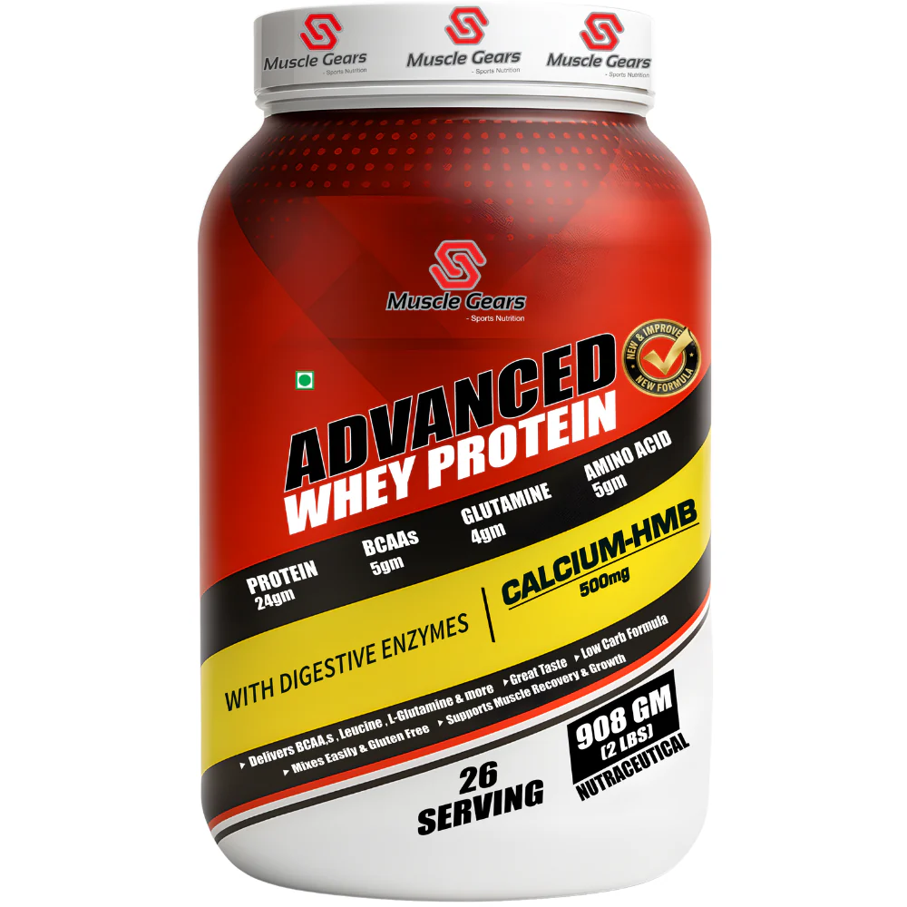 112 Advanced Whey Protein Muscle Gears Advanced Whey Protein Powder | 24g Protein per Scoop | Fast Absorption | Supports Muscle Growth & Recovery - Image 1