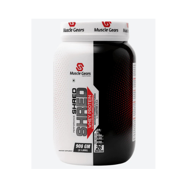 136 Shred Whey Protein Muscle Gears Performance Shred Whey Protein Zero Sugar for Weight Loss, 24g Protein, BCAA & Fat Burn Blend - Image 1