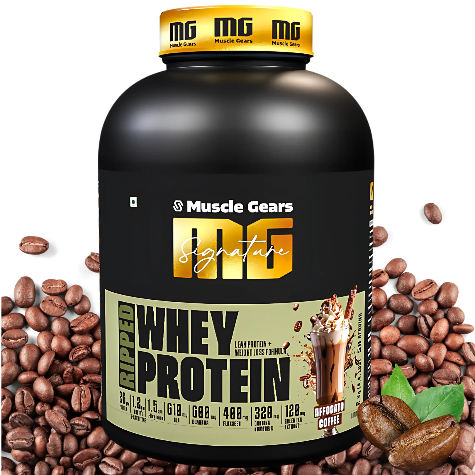169 Ripped Whey Protein Muscle Gears MG RIPPED Whey Protein Isolate | 27g Protein per Scoop | Zero Added Sugar, Low Carb | With BCAAs, EAAs & Tribulus | Supports Lean Muscle & Recovery - Image 1