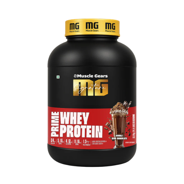 173 Prime Whey Protein Muscle Gears Prime Whey Protein | 24g Protein, BCAAs & EAAs for Muscle Growth, Strength & Faster Recovery - Image 1